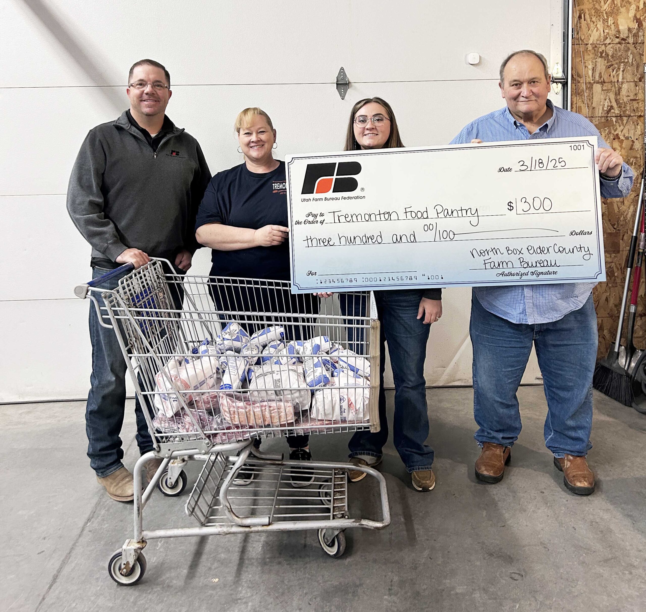Miracle of Agriculture Foundation donates to North and South Box Elder County Food Pantries.